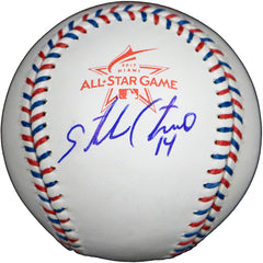Starlin Castro New York Yankees Signed Autographed Rawlings 2017 All-Star Game Official Baseball with Display Holder