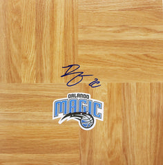 DeQuan Jones Orlando Magic Signed Autographed Basketball Floorboard