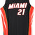 Hassan Whiteside Miami Heat Signed Autographed Black #21 Jersey JSA COA