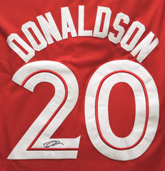 Josh Donaldson Toronto Blue Jays Signed Autographed Alternate Red #20 Jersey JSA COA