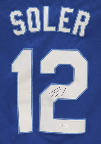 Jorge Soler Kansas City Royals Autographed Signed Blue #12 Jersey JSA COA