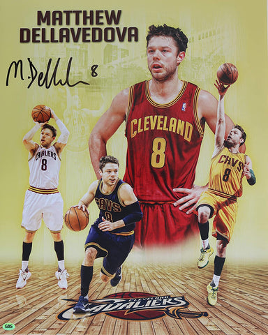 Matthew Dellavedova Cleveland Cavaliers Cavs Signed Autographed 16" x 20" Photo CAS COA