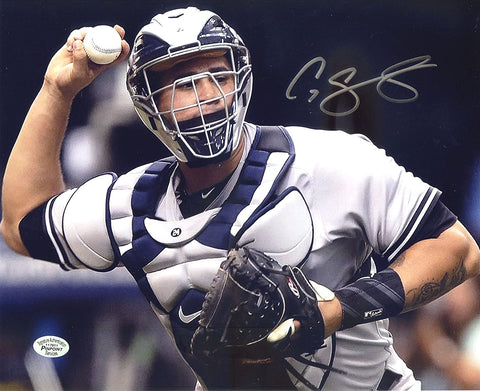 Gary Sanchez New York Yankees Signed Autographed 8" x 10" Throwing Photo Pinpoint COA