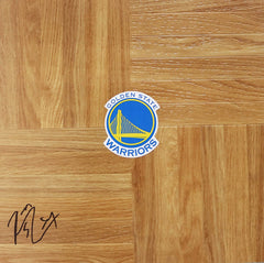 Kevon Looney Golden State Warriors Signed Autographed Basketball Floorboard