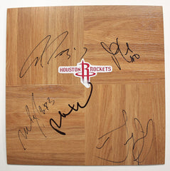 Houston Rockets 2014-15 Team Autographed Signed Basketball Floorboard