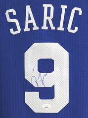 Dario Saric Philadelphia 76ers Signed Autographed Blue #9 Jersey Size XL JSA COA