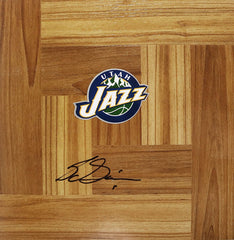 Sundiata Gaines Utah Jazz Signed Autographed Basketball Floorboard