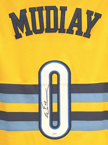 Emmanuel Mudiay Denver Nuggets Signed Autographed Yellow #0 Jersey JSA COA