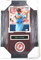 Mike Schmidt Philadelphia Phillies Signed Autographed 22" x 14" Framed Photo