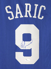 Dario Saric Philadelphia 76ers Signed Autographed Blue #9 Jersey JSA COA