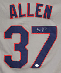 Cody Allen Cleveland Indians Signed Autographed Gray #37 Jersey JSA COA