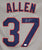 Cody Allen Cleveland Indians Signed Autographed Gray #37 Jersey JSA COA