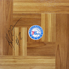 Kyle O'Quinn Philadelphia 76ers Signed Autographed Basketball Floorboard