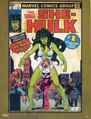 Stan Lee Signed Autographed 8.25" x 11" Trends International She-Hulk Cover Poster PAAS COA