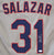 Danny Salazar Cleveland Indians Signed Autographed Gray #31 Jersey JSA COA