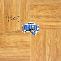 Jameer Nelson Orlando Magic Signed Autographed Basketball Floorboard
