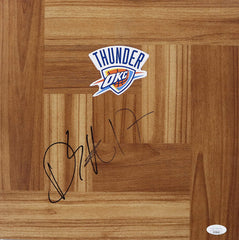 Dennis Schroder Oklahoma City Thunder Signed Autographed Basketball Floorboard JSA COA