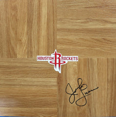 John Lucas II Houston Rockets Signed Autographed Basketball Floorboard