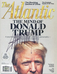 Donald Trump Signed Autographed The Atlantic Magazine LSC COA