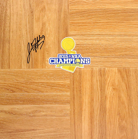 Justin Holiday Golden State Warriors Signed Autographed 2015 NBA Champions Basketball Floorboard