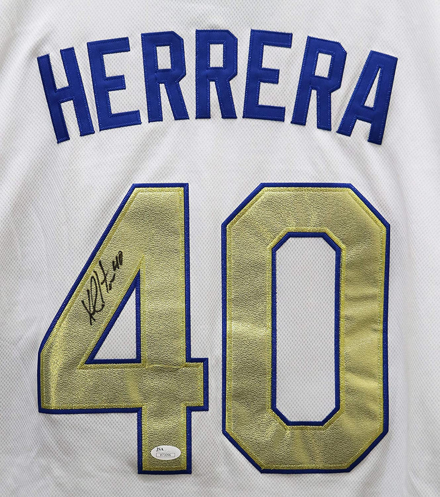 Kelvin Herrera Kansas City Royals Signed Autographed Gold #40 Jersey –
