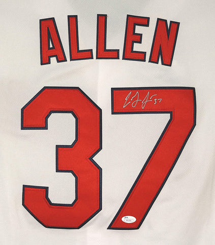 Cody Allen Cleveland Indians Signed Autographed White #37 Jersey Size 44 JSA COA