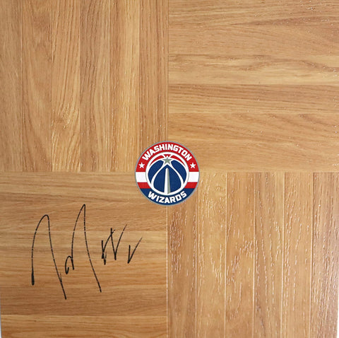 Tim Frazier Washington Wizards Signed Autographed Basketball Floorboard