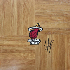 Tyler Johnson Miami Heat Signed Autographed Basketball Floorboard
