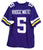 Teddy Bridgewater Minnesota Vikings Signed Autographed Purple #5 Custom Jersey PAAS COA