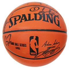Cleveland Cavaliers Cavs 2015-16 NBA Champions Team Signed Autographed Spalding NBA Game Ball Series Basketball PAAS Letter COA Lebron Kyrie Love