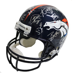 Denver Broncos 2015 Team Super Bowl Champions Signed Autographed Riddell Full Size Replica Helmet PAAS Letter COA Manning Miller