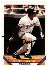 Tony Gwynn San Diego Padres Signed Autographed 1993 Topps #5 Baseball Card