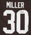 Cleo Miller Cleveland Browns Signed Autographed Brown #30 Custom Jersey Five Star Grading COA