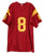 Chris Steele USC Trojans Signed Autographed Red #8 Custom Jersey JSA COA