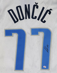 Luka Doncic Dallas Mavericks Signed Autographed White #77 Custom Jersey PAAS COA