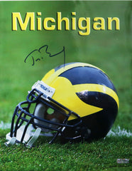 Tom Brady Michigan Wolverines Signed Autographed 11" x 14" Photo Heritage Authentication COA