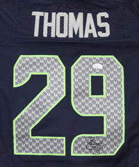 Earl Thomas Seattle Seahawks Signed Autographed Blue #29 Jersey JSA COA
