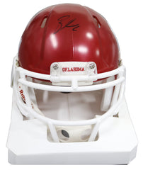 Baker Mayfield Oklahoma Sooners Signed Autographed Football Mini Helmet JSA COA
