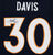 Terrell Davis Denver Broncos Signed Autographed Blue #30 Custom Jersey PAAS COA