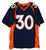 Terrell Davis Denver Broncos Signed Autographed Blue #30 Custom Jersey PAAS COA