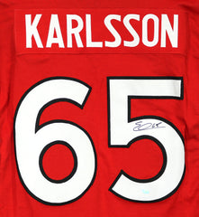 Erik Karlsson Ottawa Senators Signed Autographed Red #65 Custom Jersey Pinpoint COA