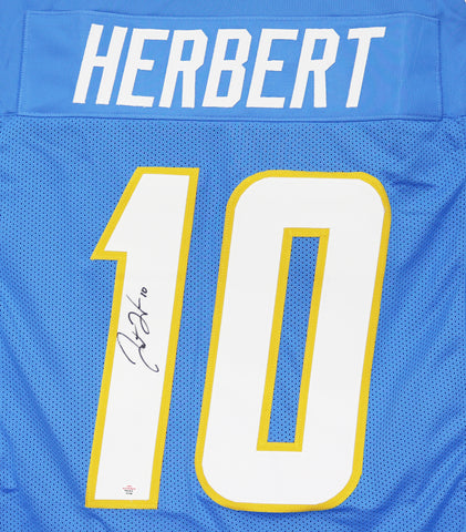Justin Herbert Los Angeles Chargers Signed Autographed Powder Blue #10 Custom Jersey PAAS COA