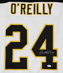Terry O'Reilly Boston Bruins Signed Autographed White #24 Custom Jersey JSA Witnessed COA