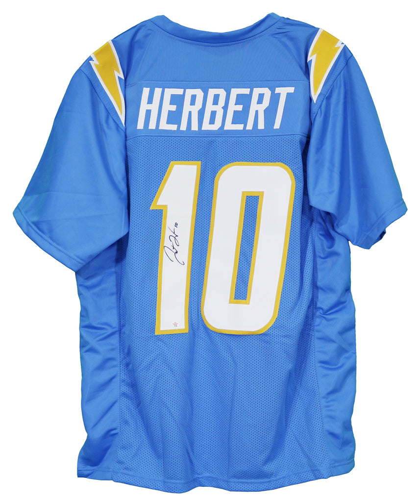 Justin Herbert Los Angeles Chargers Signed Autographed Blue #10