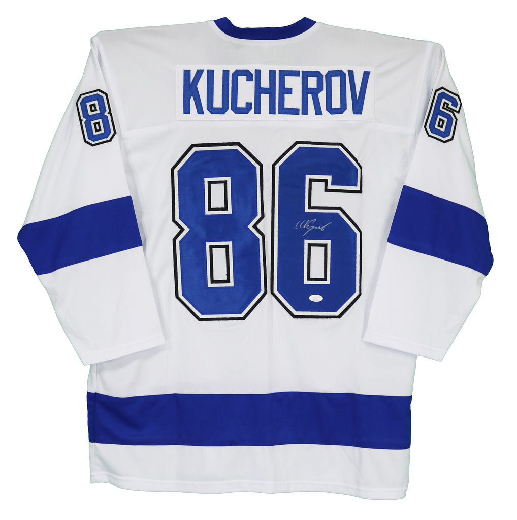 Nikita Kucherov Autographed Tampa Bay (Blue #86) Custom Jersey