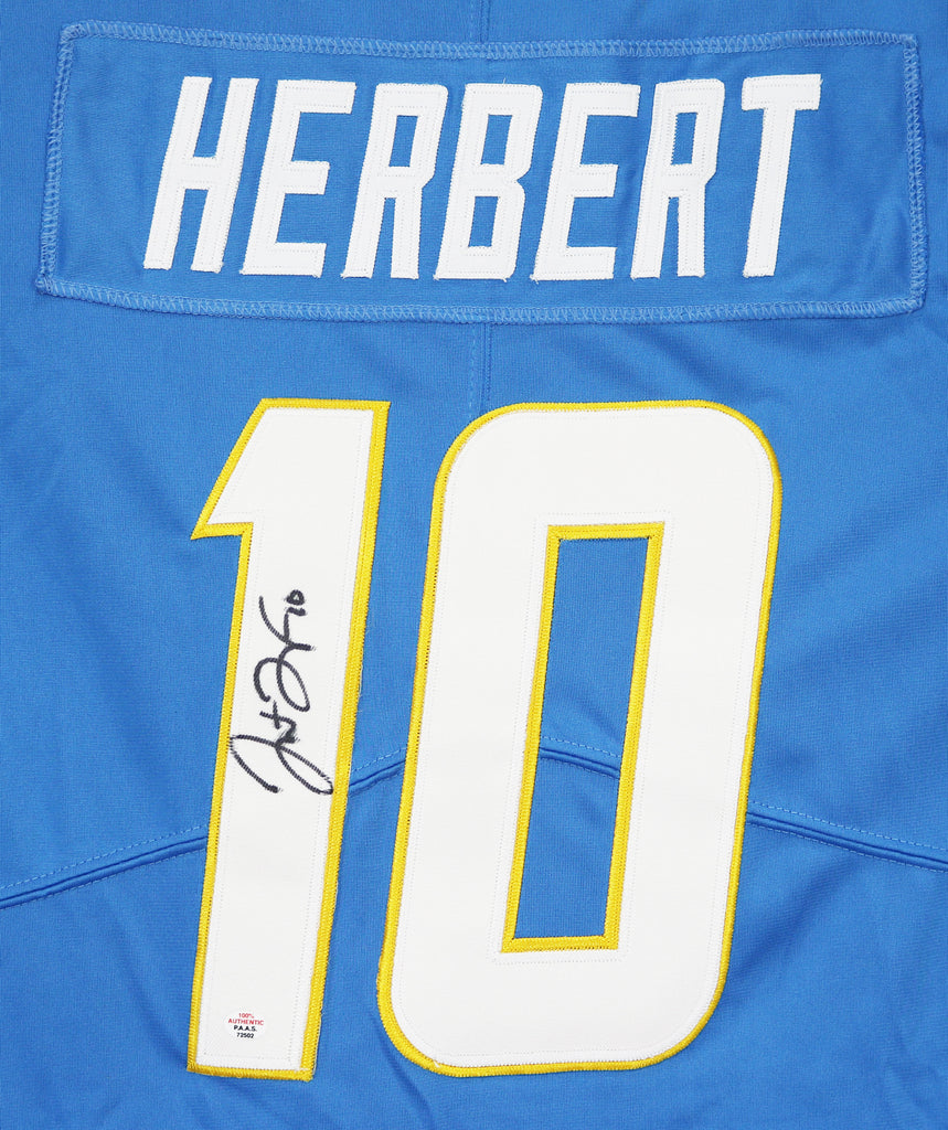 Justin Herbert Signed Autographed Los Angeles Chargers Jersey BAS