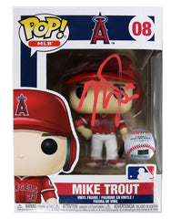 Mike Trout Los Angeles Angels Signed Autographed MLB FUNKO POP #08 Vinyl Figure Global COA
