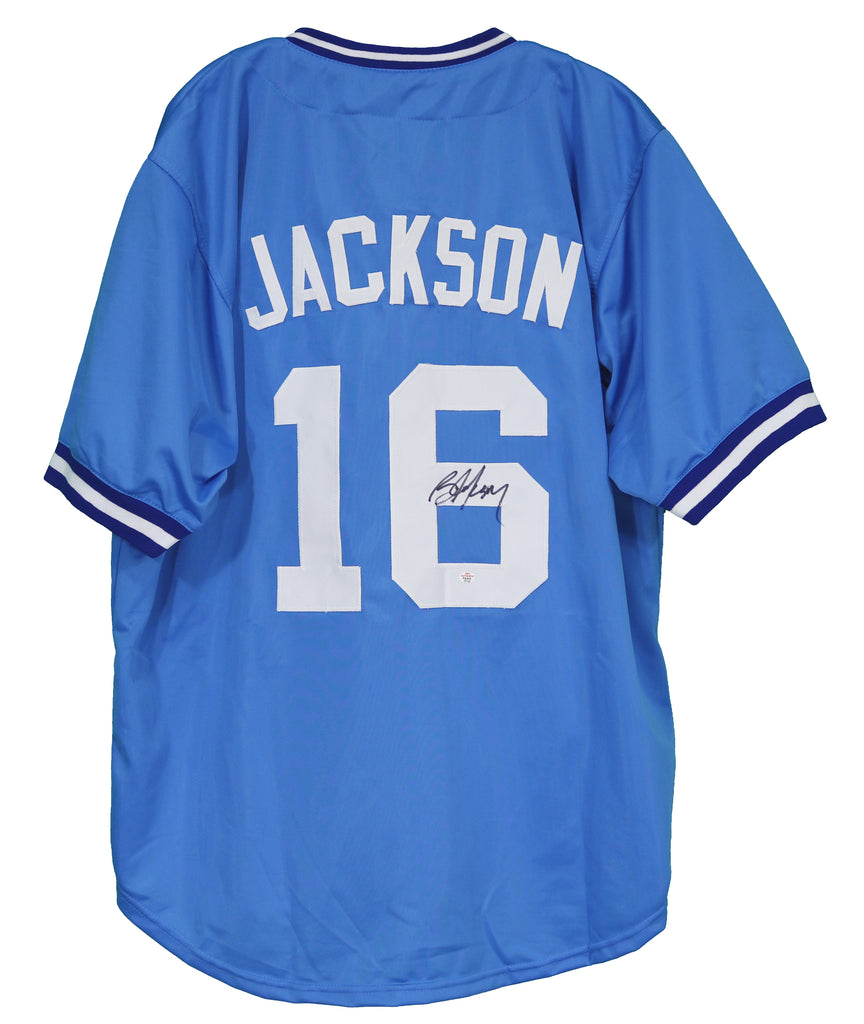 Bo Jackson Kansas City Royals Signed Autographed Blue Custom Jersey –