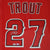 Mike Trout Los Angeles Angels Signed Autographed 41" x 33" Framed Jersey Display MLB and Fanatics Authentication
