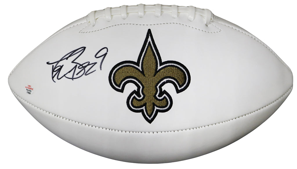 Drew Brees Autographed New Orleans Saints Official White Logo